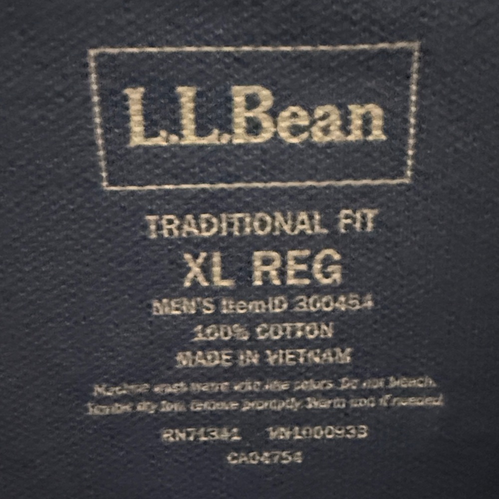 L.L. Bean Men's Classic Blue Polo - Picture 2 of 5